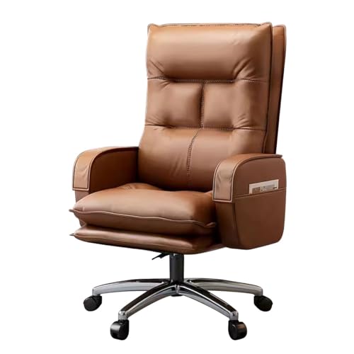 SBCGFY Computerstuhl Gaming Ergonomischer Bürostuhl Lordosenstütze, Gepolsterter Chefsessel aus PU-Leder, Gaming-Stuhl Höhenverstellbarer 360°-Drehstuhl mit Rollen für Schreibtisch/Braun SBCGFY Computerstuhl Gaming Ergonomischer Bürostuhl Lordosenstütze, Gepolsterter Chefsessel aus PU-Leder, Gaming-Stuhl Höhenverstellbarer 360°-Drehstuhl mit Rollen für Schreibtisch/Braun von SBCGFY