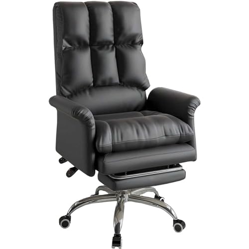 SBCGFY Executive Commercial Drehstuhl, Ergonomischer Executive Schreibtischstuhl, Verstellbarer Bürostuhl mit Hoher Rückenlehne, Moderner Drehstuhl mit Fußst(C) von SBCGFY