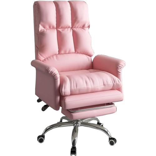 SBCGFY Executive Commercial Drehstuhl, Ergonomischer Executive Schreibtischstuhl, Verstellbarer Bürostuhl mit Hoher Rückenlehne, Moderner Drehstuhl mit Fußst(D) von SBCGFY
