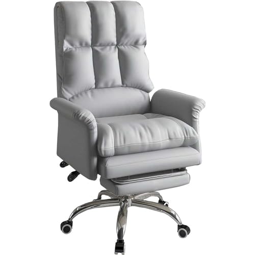 SBCGFY Executive Commercial Drehstuhl, Ergonomischer Executive Schreibtischstuhl, Verstellbarer Bürostuhl mit Hoher Rückenlehne, Moderner Drehstuhl mit Fußst(F) von SBCGFY