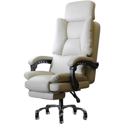 SBCGFY Höhenverstellbarer Chefsessel, Ergonomische Bürostühle mit Lordosenstütze, 360 ° drehbarer Schaukelstuhl mit Rädern, Managerstühle,C(B) von SBCGFY