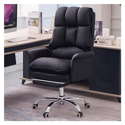 SBCGFY Home-Office-Schreibtischstühle, Drehstuhl Bürostühle, Ergonomischer Bürostuhl, Home-Office-Schreibtischstühle, Computerstuhl Sofastuhl Bequemer Schlaf(Schwarzes Pedal) von SBCGFY