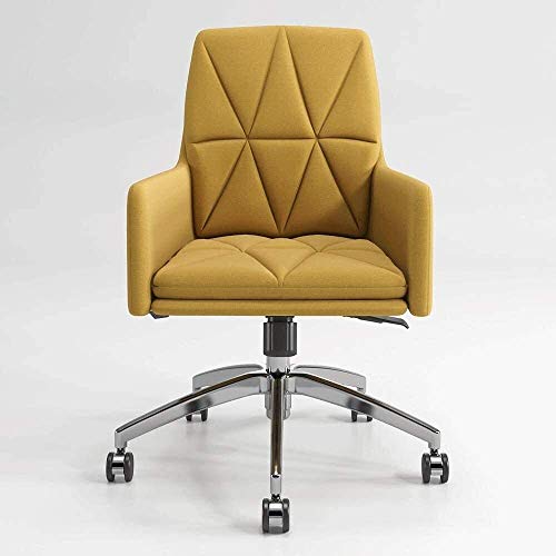 SBCGFY Moderner gepolsterter Bürostuhl, modernes Design, Möbel, Heimstuhl, Schreibtischstuhl mit Armlehnen, Regular, Grau von SBCGFY