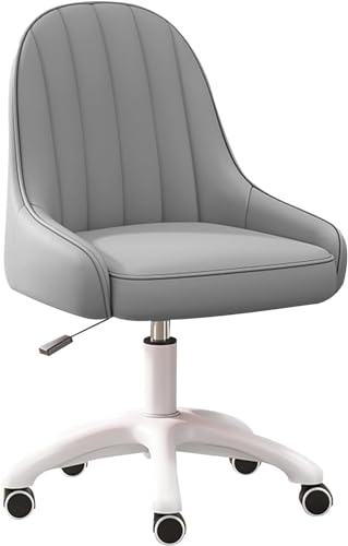 SBCGFY Stuhl Computerstuhl Schreibtischstuhl Ohne Armlehnen Bürostuhl Aus Pu-Leder Salonstuhl Ergonomischer 360°-Drehstuhl von SBCGFY
