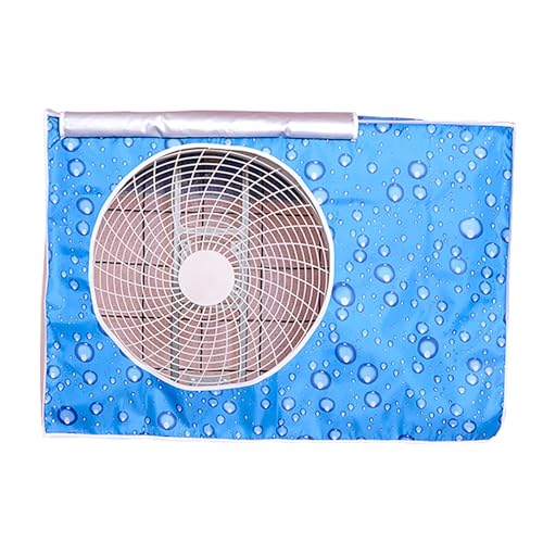 AC Abdeckung für Außeneinheit, Universelle Fenster Klimaanlagenabdeckung, Wasserdichter Sonnenschutz Außenschutz für Klimaanlagen mit Lüftungsnetz(Blue,80x29x55cm) von SBCWH