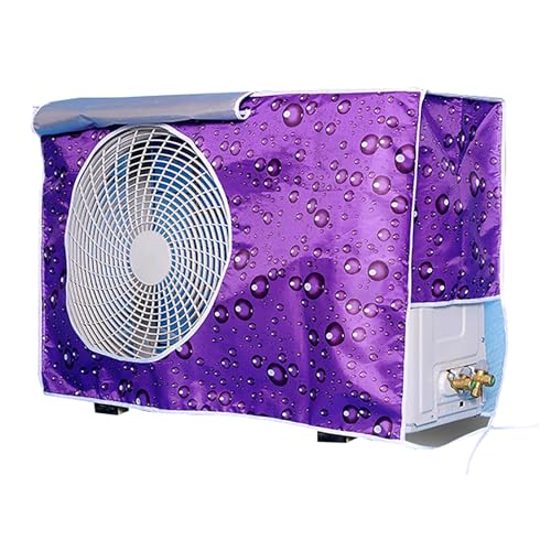 AC Abdeckung für Außeneinheit, Universelle Fenster Klimaanlagenabdeckung, Wasserdichter Sonnenschutz Außenschutz für Klimaanlagen mit Lüftungsnetz(Purple,84x32x57cm) von SBCWH