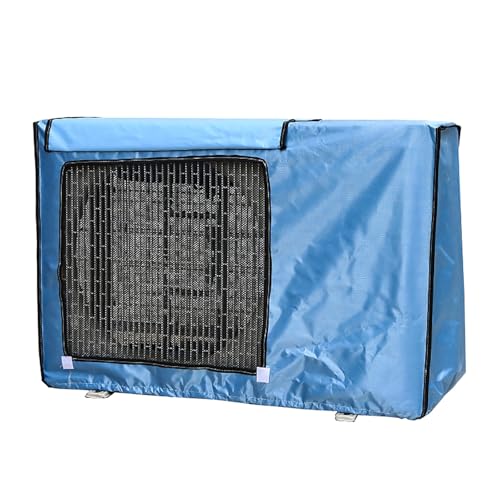 Abdeckung für Klimaanlagen im Außenbereich, 600D Oxford-Stoff, Klimaanlagen Abdeckungen, Wärmepumpen HVAC Kondensationsschutz mit Lüftungsgitter, Wasserdicht(Blue,94x36x68cm) von SBCWH