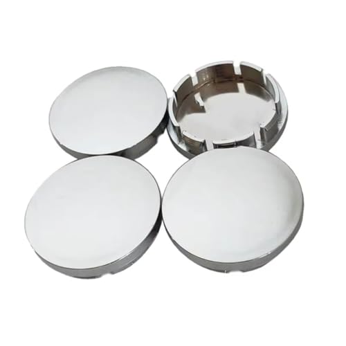4 Stück Auto Nabendeckel für Audi A3 Sedan (8Y) 2020-2024, Alufelgen Felgenkappen Wasserdichtigkeit Staub Reifen Zubehör,B Silver-56mm von SBFGH