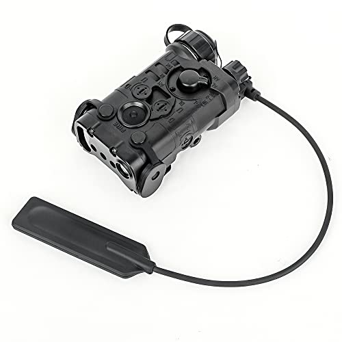 SBGJMY Mini NGAL Beleuchtung und Blitz-Version, Jagd-Taschenlampe, 2 Modi, virtueller Akku, QD, installierte Box für 20 mm Picatinini Railway Torch Box (schwarz) von SBGJMY