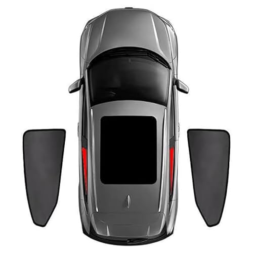 Für Xpeng X9 2022 2023 2024 2025 snap-on Sonnenschutz Auto Sonnenblende, Sonnenschutz mit Zertifiziertem UV Schutz, Nachhaltiges Hochwertiges Schutz,C 2 Rear Windows von SBHBS