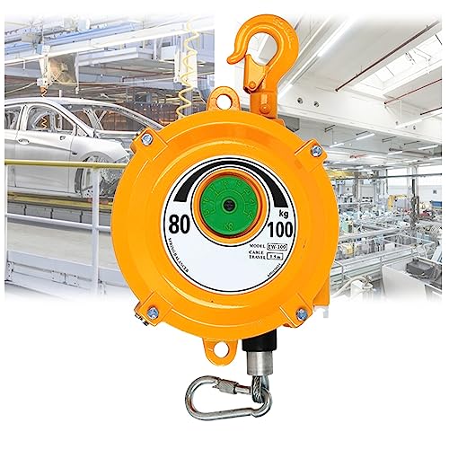 Federausgleicher， Einziehbarer Werkzeug-Balancer-Halter for Aufhängen des Werkzeugs, um die Ausrüstung stabil zu halten, die Arbeitseffizienz zu verbessern und Ermüdung zu reduzieren(80-100kg) von SBJKLYRN
