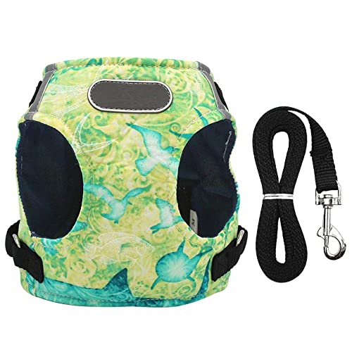 SBJKLYRN Hundegeschirr， Und Leine Hundegeschirr Weste Halsband Mit Set Geschirr Verstellbar Katze Reflektierend for Welpen Kleine Mittlere Große Hunde Blau L(Yellow,M) von SBJKLYRN