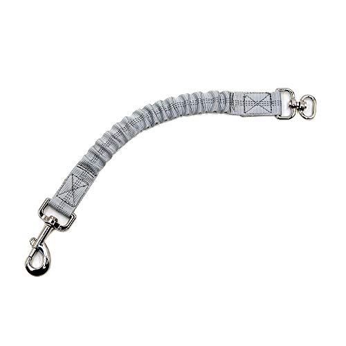 SBJKLYRN Hundeleine， Kurze Hundeleinen, Starkes, kurzes Hundeleinen-Zugseil, hohe Elastizität, Verlängerungsseil, leuchtendes Katzen-Zugseil, reflektierend, Grau(Grey) von SBJKLYRN