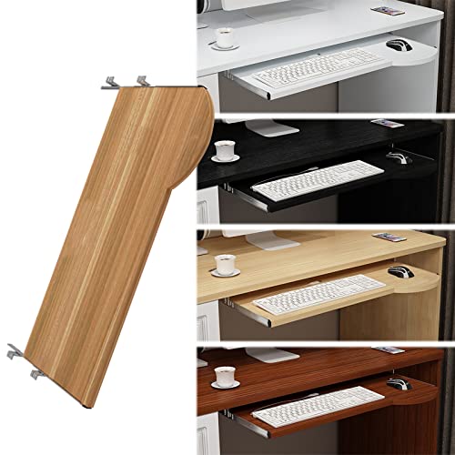 SBJKLYRN Tastaturfach， Ausziehbare Tastaturablage unter dem Schreibtisch, verschiebbare Tastaturschubladenplattform zur Unterstützung von Tastaturen und Mäusen(Black,700 * 260mm/28 * 10Inch) von SBJKLYRN