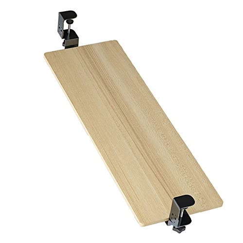 SBJKLYRN Tastaturfach， Tastaturablage aus Holz in 3 Farben, kann 10–25 kg stabil tragen, mit Kugellagerschienen, for die Tastaturplattform unter dem Schreibtisch(Wood,52 * 25 cm(21 * 10 Inch)) von SBJKLYRN