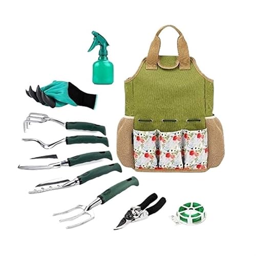 Werkzeugsatz， Rostfreies Gartenwerkzeug-Set, Gartenwerkzeug-Set for den Innen- und Außenbereich, ideales Gartengeschenk for Männer und Frauen von SBJKLYRN
