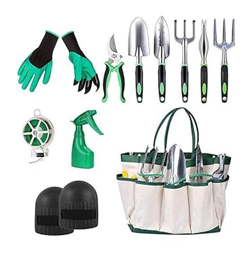 Werkzeugsatz， Rostfreies Gartenwerkzeug-Set – langlebige Gartengeräte for drinnen und draußen for Gärtner, Männer und Frauen von SBJKLYRN