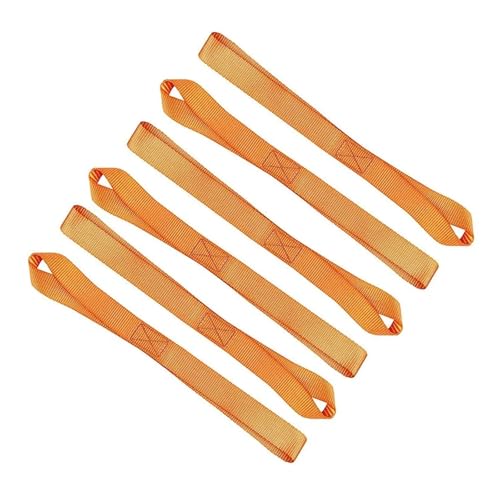 den Gurt befestigen， 6 Stück weiche Spanngurte zur Ladungssicherung for ATV, UTV, Motorräder, Roller, Dirtbikes, Rasen- und Gartengeräte, 40,5 cm(Oranje) von SBJKLYRN