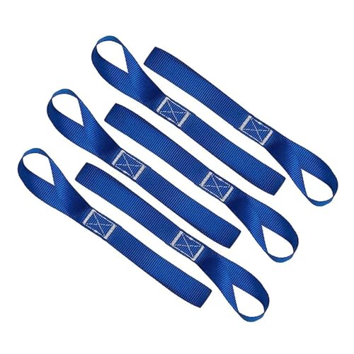 den Gurt befestigen， 6 Stück weiche Spanngurte zur Ladungssicherung for ATV, UTV, Motorräder, Roller, Dirtbikes, Rasen- und Gartengeräte, 40,5 cm(Royal Blue) von SBJKLYRN