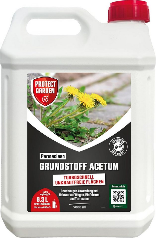 SBM Unkrautbekämpfungsmittel Protect Garden Permaclean Grundstoff Acetum 5 L Kanister von SBM