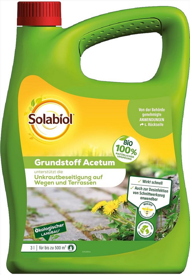SBM Unkrautbekämpfungsmittel Solabiol Grundstoff Acetum, 3 Liter von SBM