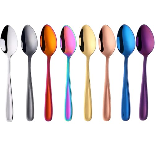 Edelstahl Rostfrei Kaffeelöffel Klein Mokkalöffel Espressolöffel Mini Teelöffel 8 Stück,14cm Länge von SBOMHS