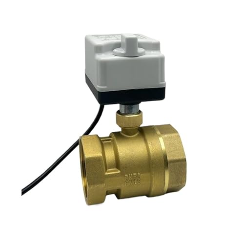 2 Zoll Two Way Motorized Ball Valve with Manual Switch 220V 12V 24V Brass Electric Ball Valve 3-Wire 2 Point Control (24VDC) von SBPVBBVJQ