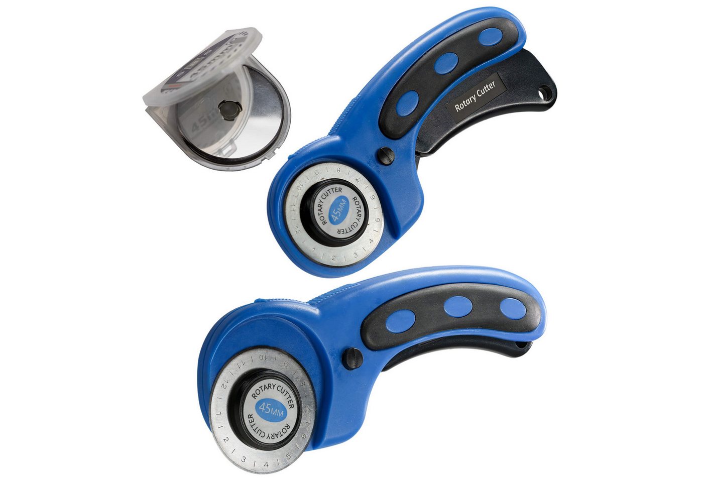 SBS Schlößer Baustoffe Cuttermesser 2x Rollmesser Rollschneider mit 10 Rollschneiderklingen 45mm Set, sehr scharfe Rundklinge 45mm SBS Schlößer Baustoffe Cuttermesser 2x Rollmesser Rollschneider mit 10 Rollschneiderklingen 45mm Set, sehr scharfe Rundklinge 45mm von SBS Schlößer Baustoffe