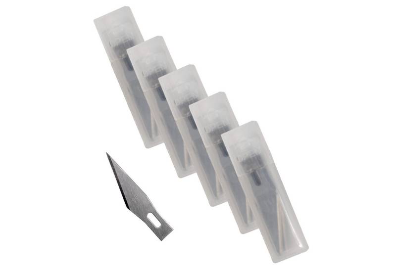SBS Schlößer Baustoffe Cuttermesser Skalpellklingen 50 Ersatzklingen für Skalpell Bastelmesser im Köcher, (50-tlg), für Skalpellmesser, Hobby Bastelmesser von SBS Schlößer Baustoffe