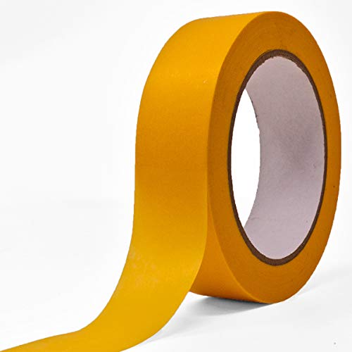 Goldband 3 Rollen | SBS® Professional | 30mm x 50m | Malerband Kreppband Malerkrepp Abklebeband UV Klebeband 30 mm von SBS