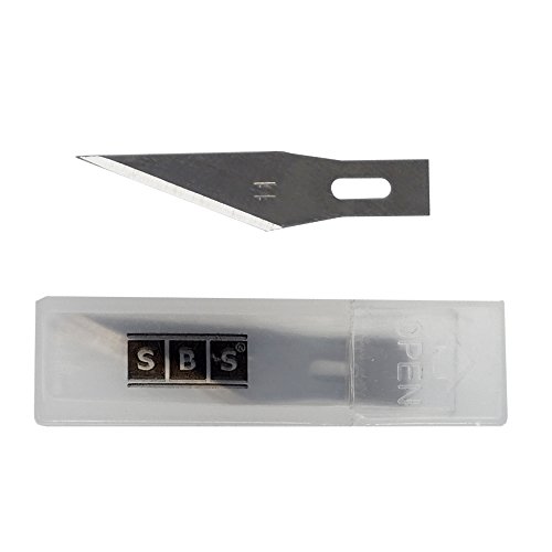 SBS Bastelmesserklingen für Bastelmesser Hobbymesser Skalpell Ersatzklingen - 20 Stück von SBS