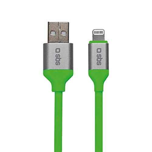 SBS Lightning Kabel 150 cm - Ladekabel mit 2.0 USB & Lightning MFI Anschluss - Ideal für Apple iPhone 11, 11 Pro, 11 Pro Max, X, XS, XS Max, XR, 8, 8 Plus, 7, 7 Plus, 6, 6s, iPad von SBS