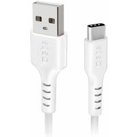 SBS TECABLEMICROC15W USB Kabel USB 2.0 1,5 m USB A USB C Weiß von SBS