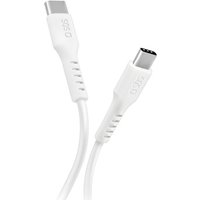 SBS TECABLETCC10W USB-C-Kabel - USB-C Power Delivery 25W 1 m - Weiß von SBS