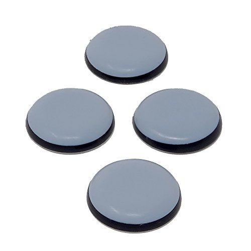 SBS Teflongleiter selbstklebend PTFE Gleiter Laflon Supergleiter Möbelgleiter Teflon - 4 Stück (Ø 25 mm) von SBS
