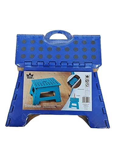 SBS Tritthocker 31 x 22 x 22 cm - bis 150 kg - tragbar rutschfest platzsparend Tritt Steigleiter (Lila) von SBS