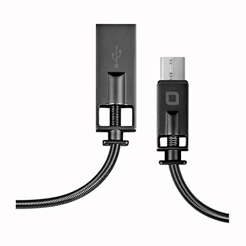 SBS Typ C USB Kabel 100 cm - Langlebiges Ladekabel mit Metallbeschichtung, 2.0 USB & USB C Anschluss - Ideal für MacBook, Macbook Pro, Notebook von SBS