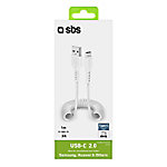 SBS USB Type-C Kabel TEKabelTYPCS1W Weiß von SBS