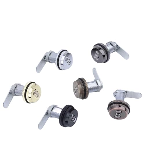 1 Stück Digitales Kombinationsschloss for Schließfächer, 20–30 mm, Smart Cam-Kombinationsschloss, Zinklegierung, for Briefkästen, Schranktüren, Sicherheits-Hardware-Schlösser(Gold 30mm) von SBSSYVLMV