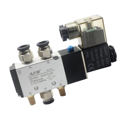 4V310-15 2 Position 5 Weg 4V310-10 12V 24V 110V 220V Luftventil Pneumatisches Ventil Luftmagnetventil Elektromagnetventil(AC220V) von SBSSYVLMV
