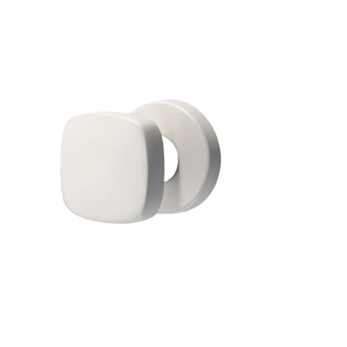 SBSSYVLMV 5-Zoll 6-Zoll unsichtbares hydraulisches Türscharnier selbstschließend Dämpfungspuffer Federscharnier automatisch schließender Türschließer(White Square Invisible Lock) von SBSSYVLMV