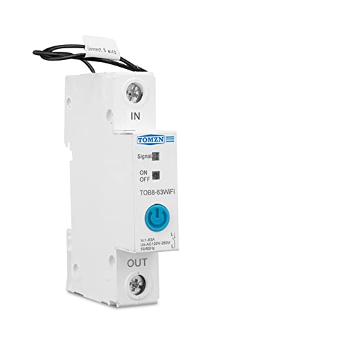 SBSSYVLMV 63A Ewelink WiFi Smart Switch Energiezähler Kwh Metering Überwachung Circuit Breaker Timer Relais for Smart Home MCB von SBSSYVLMV
