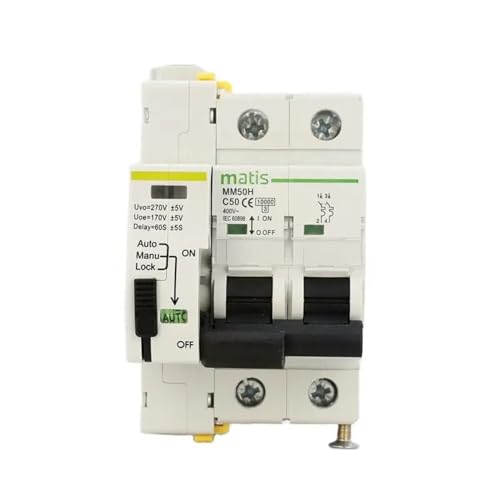 SBSSYVLMV MT53UV Über- und Unterspannungsschutz automatischer Wiedereinschalter mit 2P MCB(2p-mcb-c63a) von SBSSYVLMV