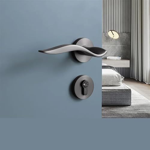 SBSSYVLMV Zinklegierung Innentürschloss Schlafzimmer Badezimmer Zimmer Holztür Silent Split Lock 1Pcs(Magnetic lock body) von SBSSYVLMV