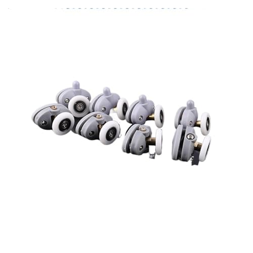 4 stücke-8 Teile/Satz Neue Oval 23mm 25mm ABS Nylon Einzelne Pop Up Pulley Runner Rad Dusche kabine Glas Schiebetür Rollen Hardware (Color : 4pcs top, Size : 23mm) von SBTRKT