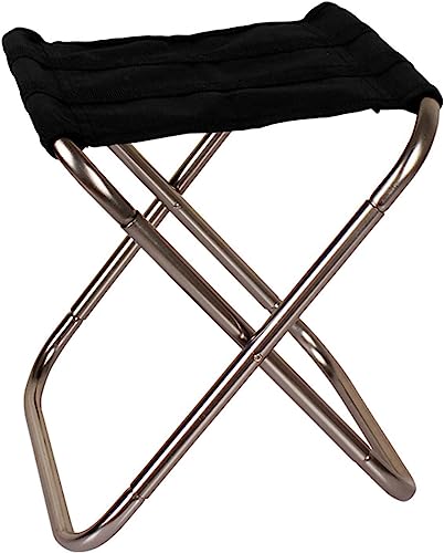 SBZIOJHDR Campinghocker, Camping, Kleine Campingstühle, tragbarer Mini-Klapphocker aus Aluminium, Faltbarer Tritthocker for Camping im Freien auf Reisen von SBZIOJHDR