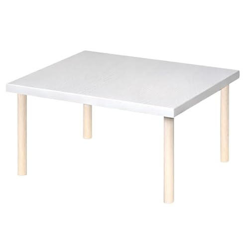 SBZIOJHDR Mikrowellenregal, 2-stufiges Regal aus Holzmaterial for Mikrowelle und Toaster, Ständer for Küchenarbeitsplatten, Tragkraft 80 Pfund von SBZIOJHDR