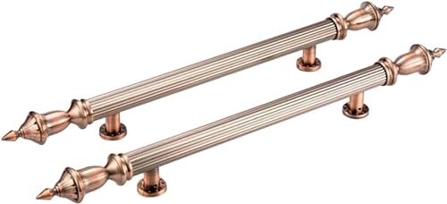 SBZIOJHDR tragbarer Ventilator, Eintrag Bronze, Moderne Push Pull Bar Griff, Dusche Glas Schiebe Barn Heavy Duty Doppelseitige H Form Schaukel(Length80CM) von SBZIOJHDR