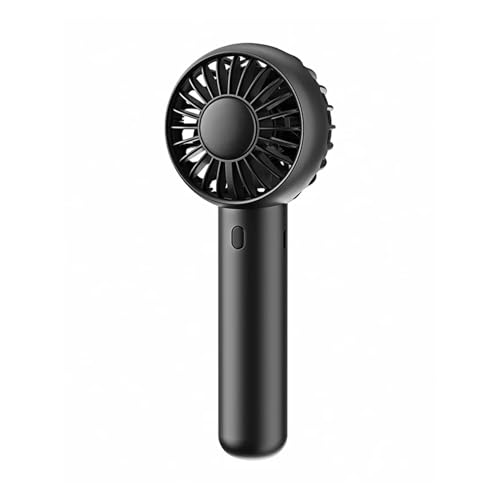 SBZIOJHDR tragbarer Ventilator, Mini Tragbarer Ventilator Handheld USB Ladeventilator Kühlung Elektrischer Ventilator 3 Geschwindigkeitseinstellung Leistungsstarke Outdoor-Reise(Black) von SBZIOJHDR