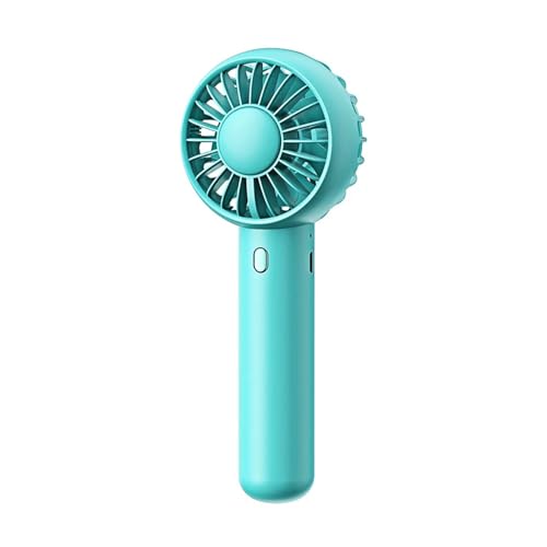 SBZIOJHDR tragbarer Ventilator, Mini Tragbarer Ventilator Handheld USB Ladeventilator Kühlung Elektrischer Ventilator 3 Geschwindigkeitseinstellung Leistungsstarke Outdoor-Reise(Green) von SBZIOJHDR